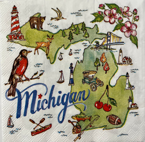 Michigan Cocktail Napkins